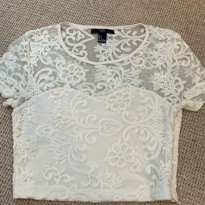 Lace crop top